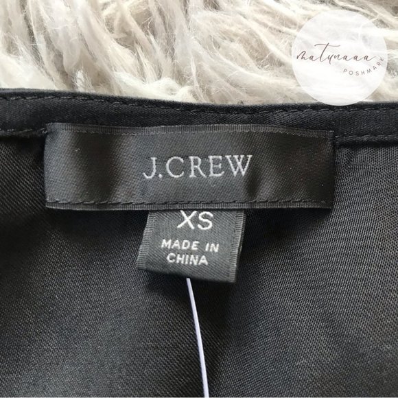 J.Crew Black Drapey Wrap Mini Dress - Picture 2 of 3